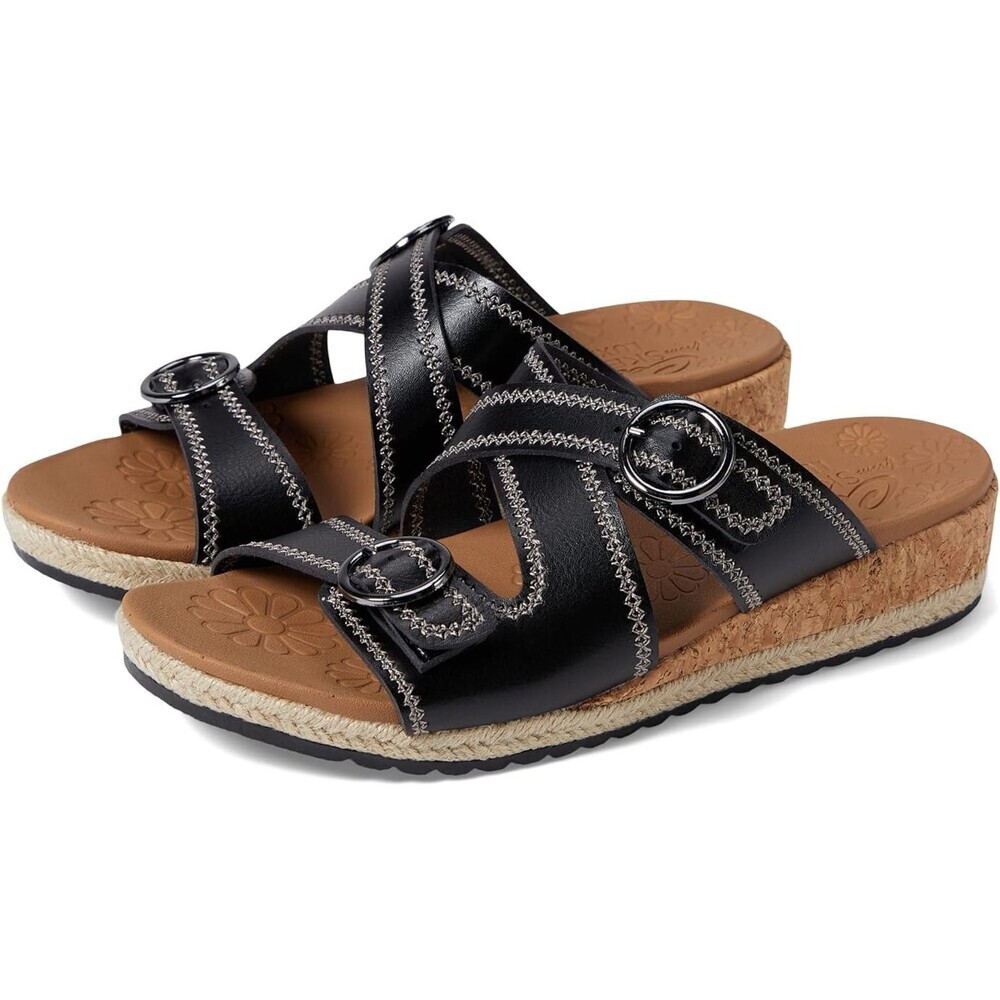 Skechers Breezie - Spring Is Calling 119504-BLK Women 8.5 Black Sandals ZOGG2025